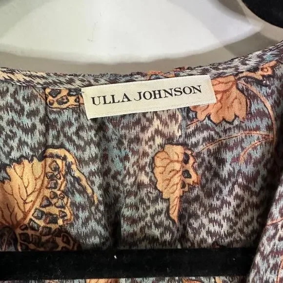 Ulla Johnson Tyra Dress in Aegean Size 8 - Picture 3 of 9